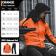 Men and women Jackets and pants Waterproof and breathable reflective raincoatAzizaK