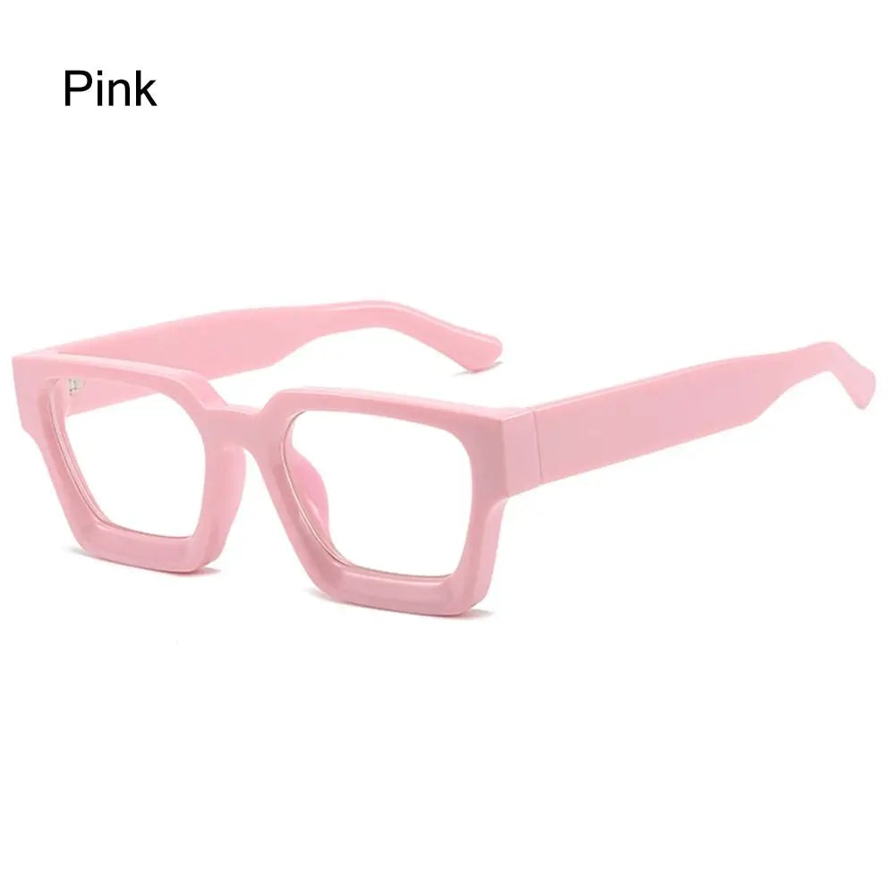 Square anti-blue light glasses