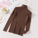 Long sleeve turtleneck knitted sweater