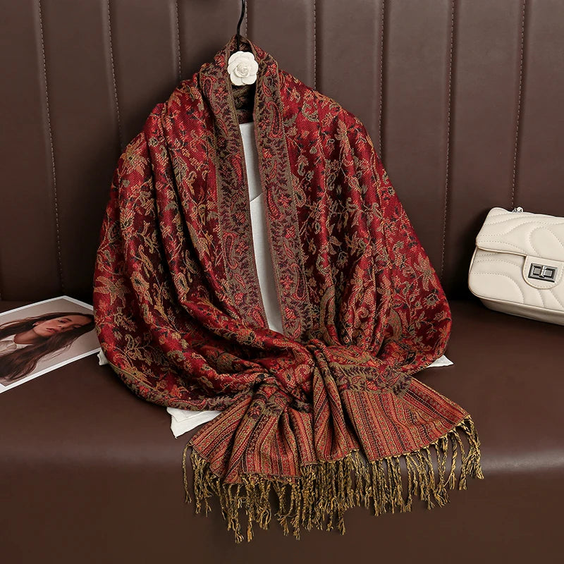 Luxury Brand Pashmina Cashmere Scarf