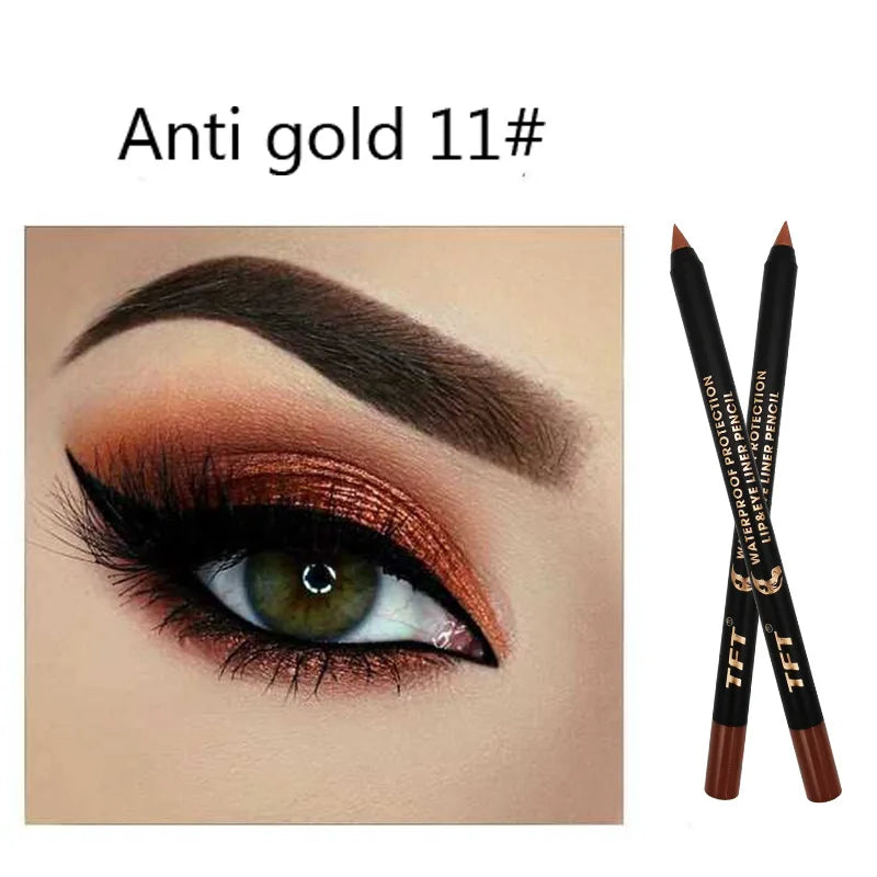 Long Lasting Eyeliner Pencil Colourful Pigment Waterproof Blue Black White Color Gel Eye Liner Pen Makeup Eye Beauty Cosmetics