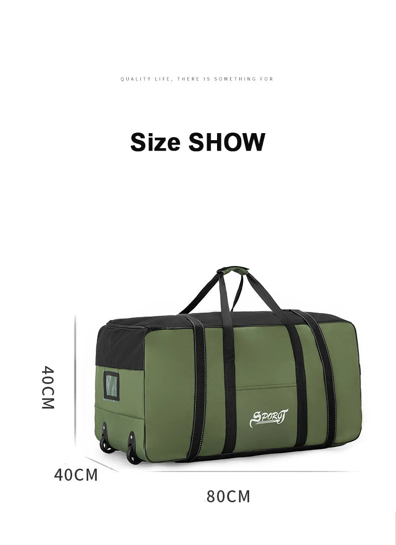 Unisex wheeled travel bag