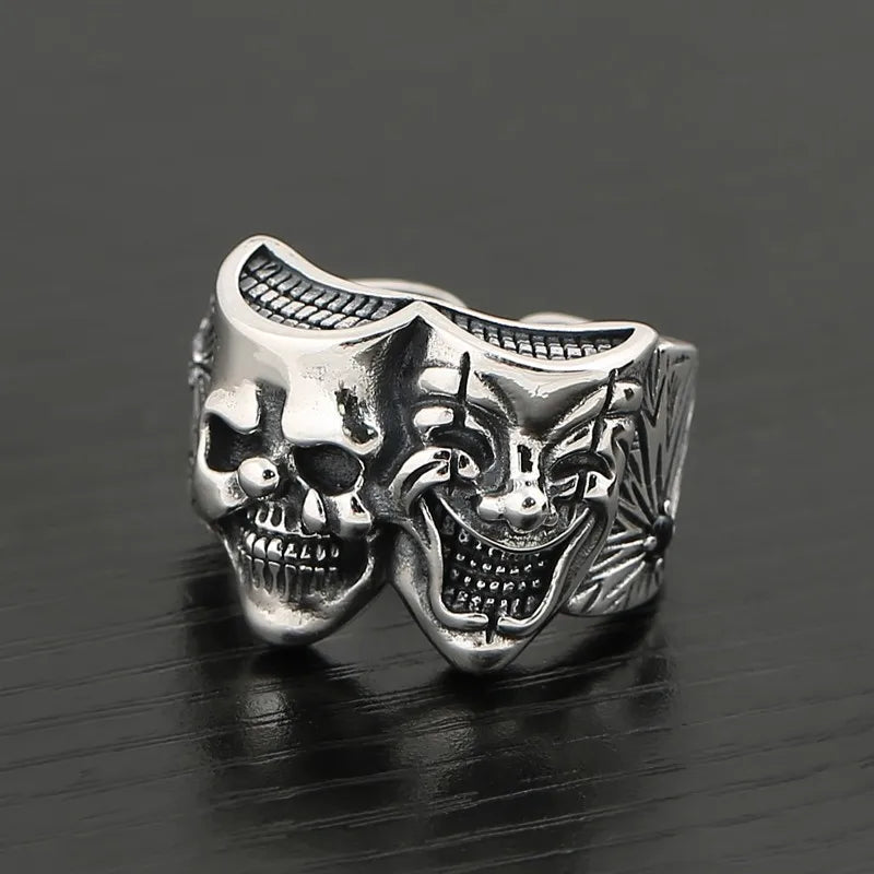 Retro Two-Sided Joker Ring