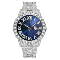 Montre Hip Hop Iced Out de marque de luxe avec diamant