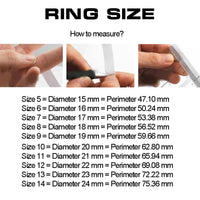 Pack of 20 classic stainless steel rings