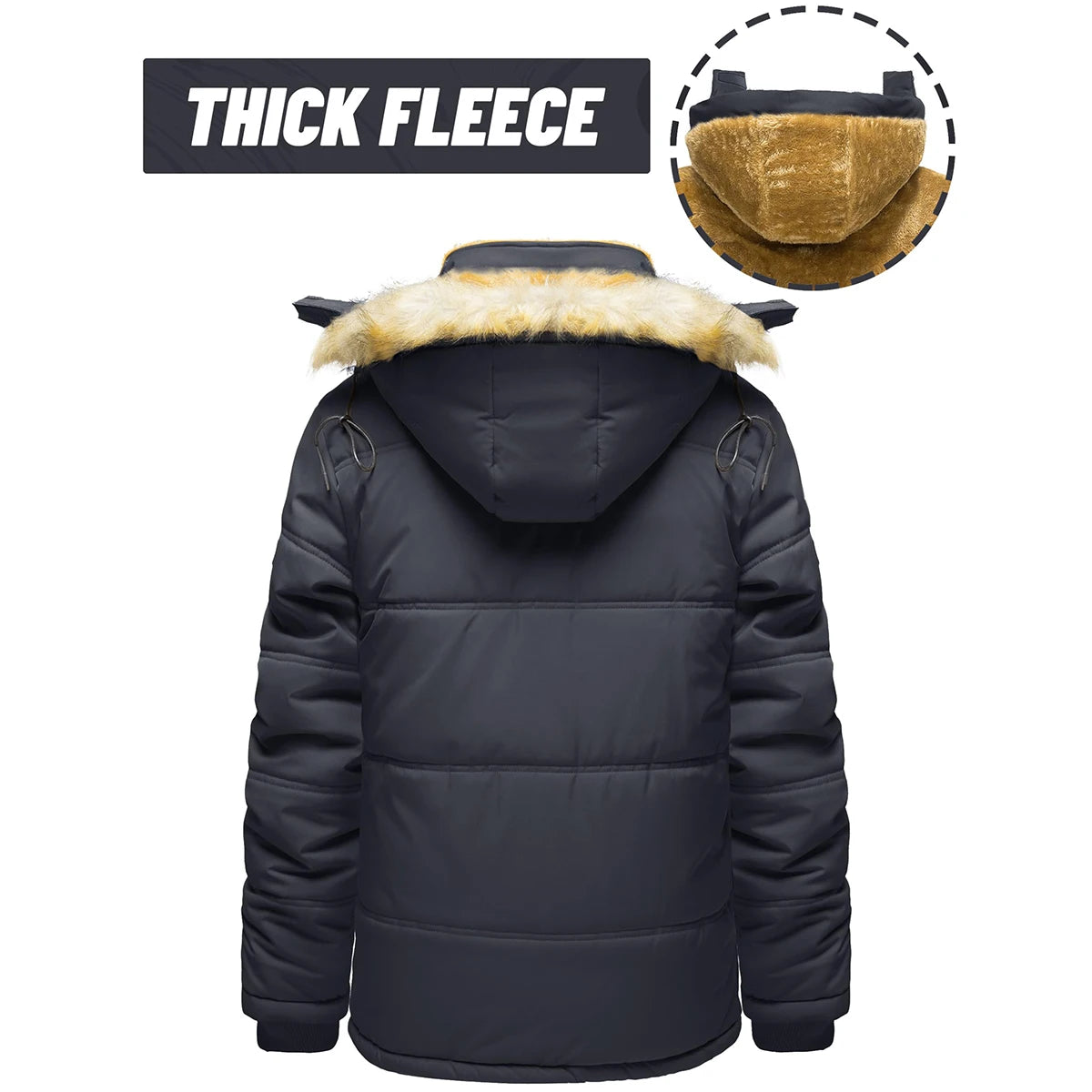 TACVASEN Fleece Lined Parka Jacket