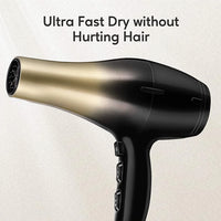 KIPOZI Professional Hair Dryer 2200W High Power Negative Ionic Blow Dryer Fast Dry Salon Grade Powerful Hairdryer Hair Care