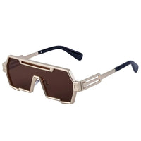 Irregular Square Metal Sunglasses