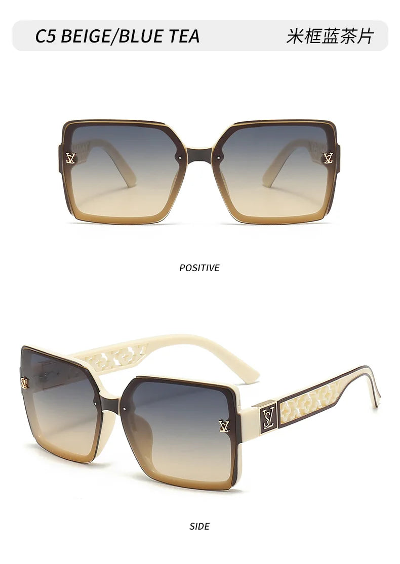 Luxury Square Designer Sunglasses