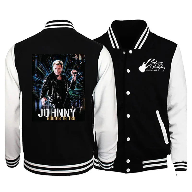 Johnny Hallyday printed jacket