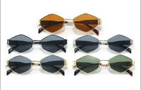 Trendy hexagonal sunglasses
