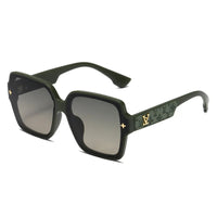 trendy square frame sunglasses