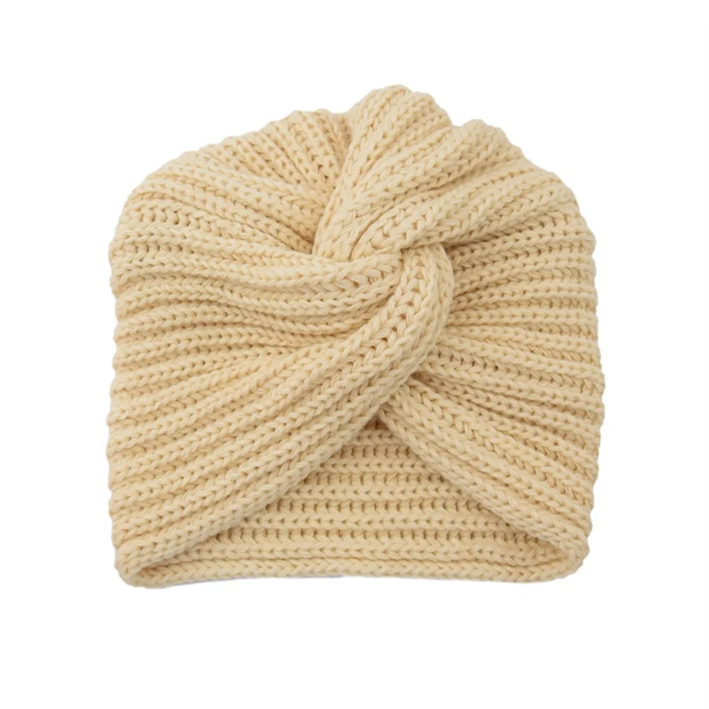 Knitted turban hat