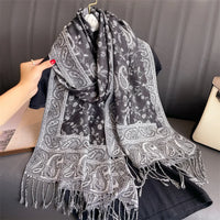 Luxury Brand Pashmina Cashmere Scarf