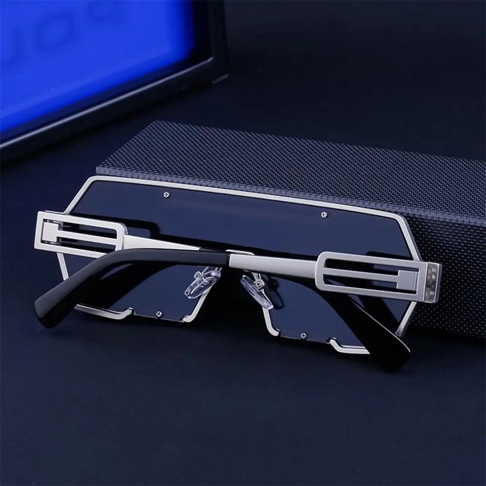 Irregular Square Metal Sunglasses