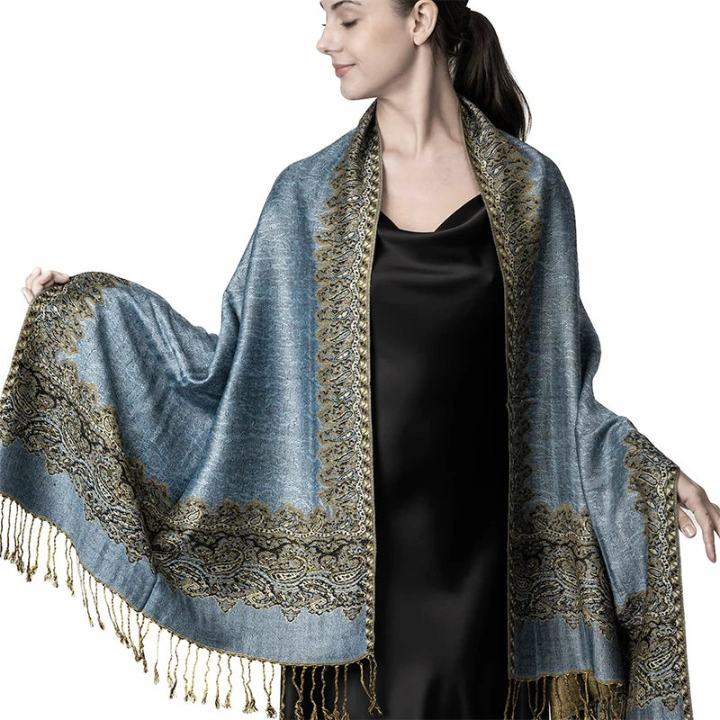 Luxury Brand Pashmina Cashmere Scarf