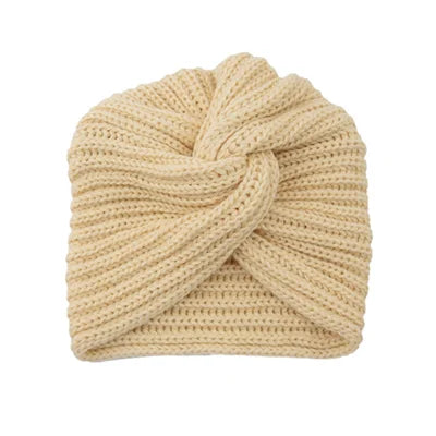 Knitted turban hat