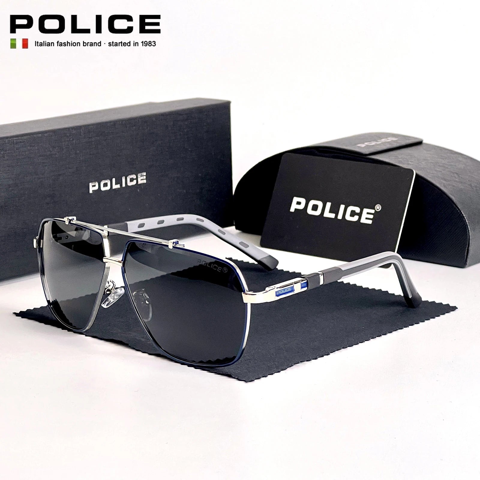 Luxury Brand Sunglasses Police Polarized UV 400 Protection 6321