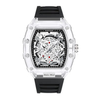 UTHAI BK134 Personalized Transparent Hollow Barrel Quartz Watch