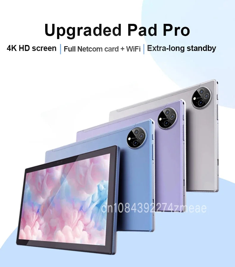 Original Pad 8 ultra Tablet Android 14.0 PC 10.1 inch 16GB 1TB,16MP 32MP 10000mAh