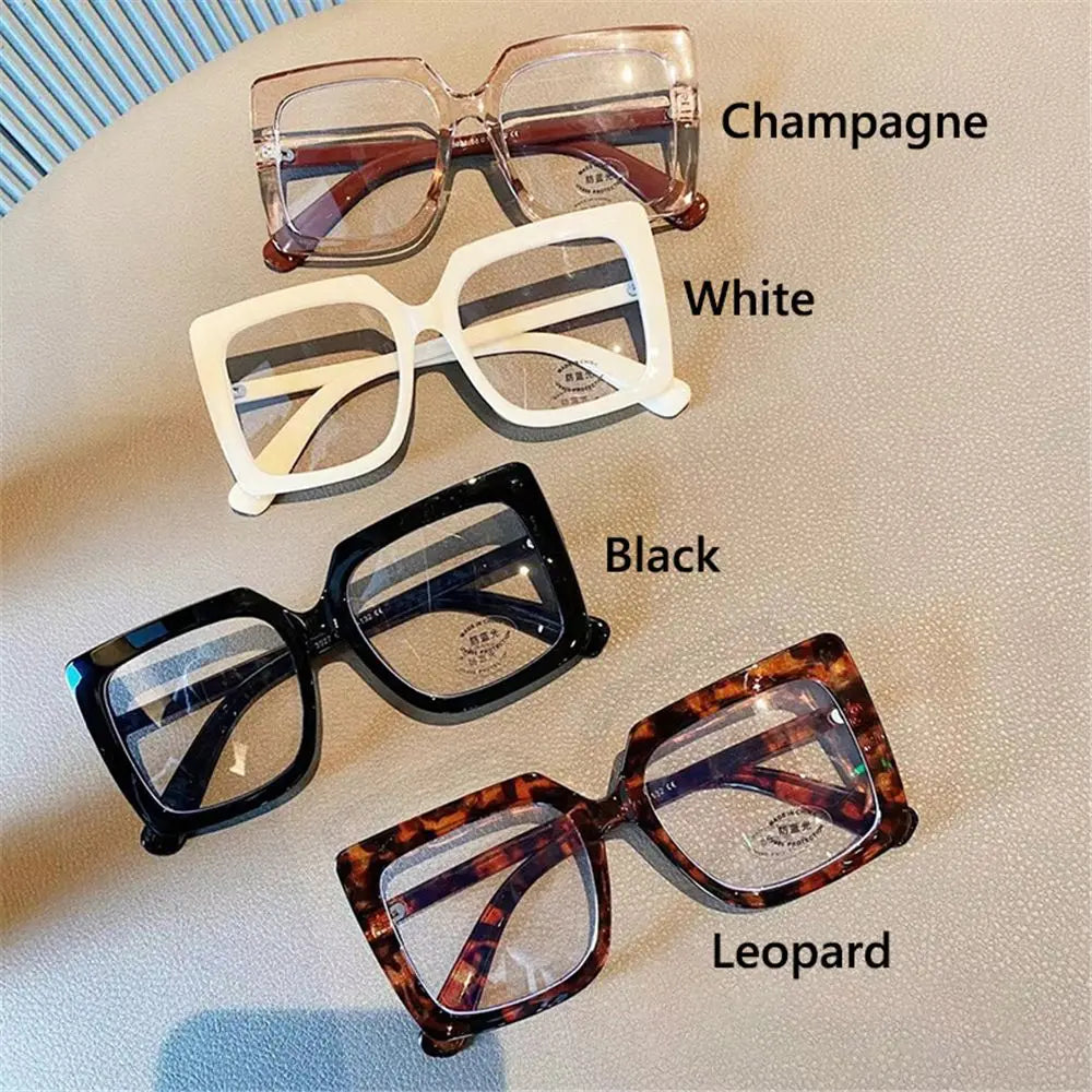 Square anti-blue light glasses