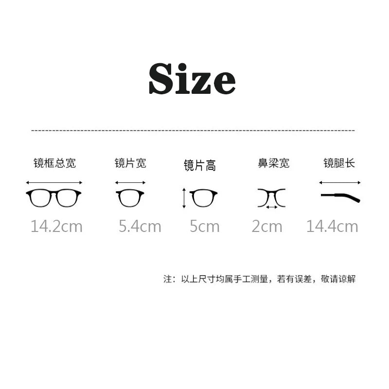 Square polygonal frame Plain glasses with blue membrane