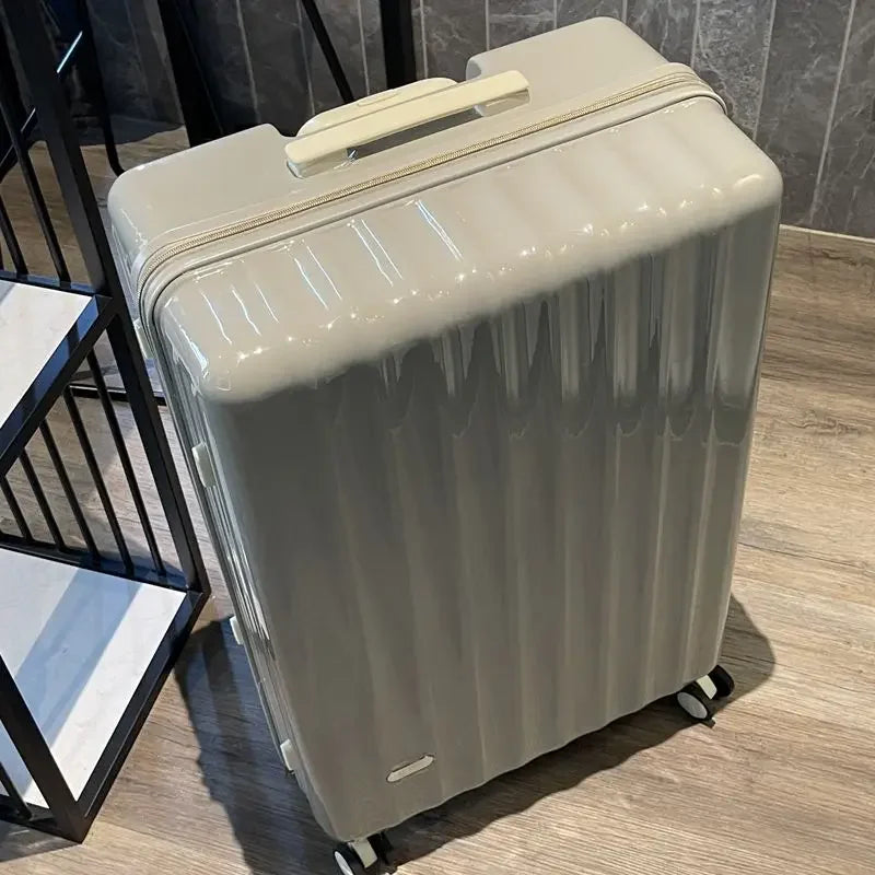 sturdy and durable travel suitcase with password