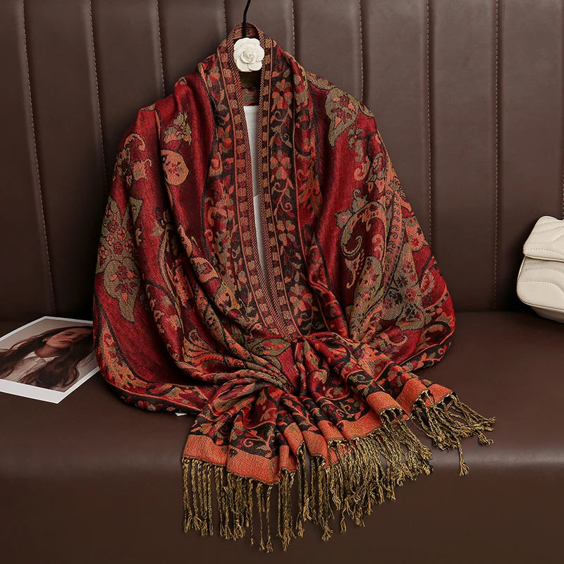 Luxury Brand Pashmina Cashmere Scarf