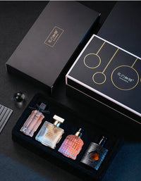 Coffret Cadeau Parfum Original 105 ml, Coffret Quatre Pièces, Parfum Frais et Longue Durée, Eau de Parfum, Parfum Floral Végétal, Parfum Frais