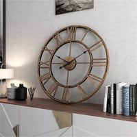 Large Size 3D Modern Wall Clock with Roman Numerals