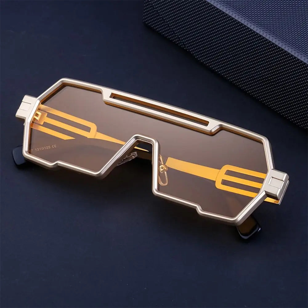 Irregular Square Metal Sunglasses