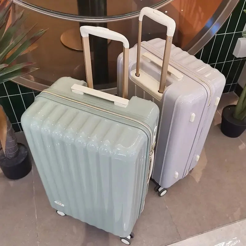 sturdy and durable travel suitcase with password