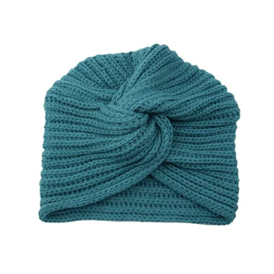 Knitted turban hat