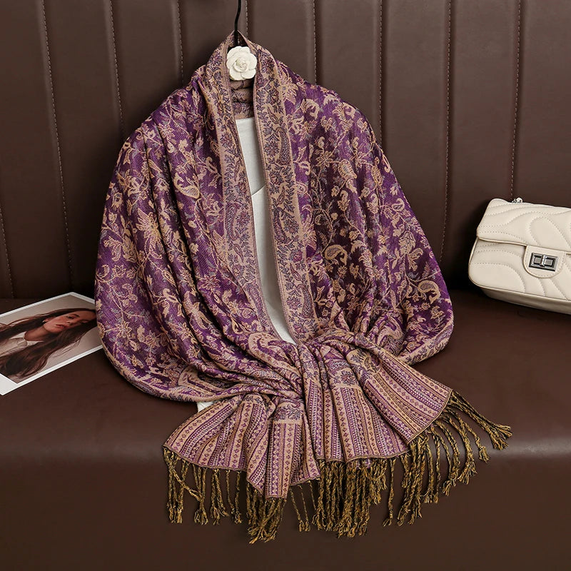 Luxury Brand Pashmina Cashmere Scarf