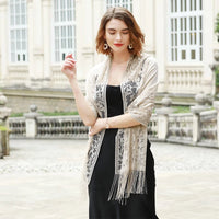 New embroidered lace shawl