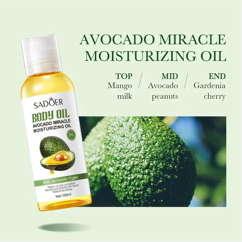 Pure Natural Plant Essential Oils 100ml Aloe VC Avocado Honey Snake Argan Olive Carrot Massage Oil Repairing Smoothing Skin Care