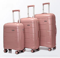 Set of 3 rolling travel suitcases