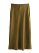 XNWMNZ Flowy Satin Midi Skirt