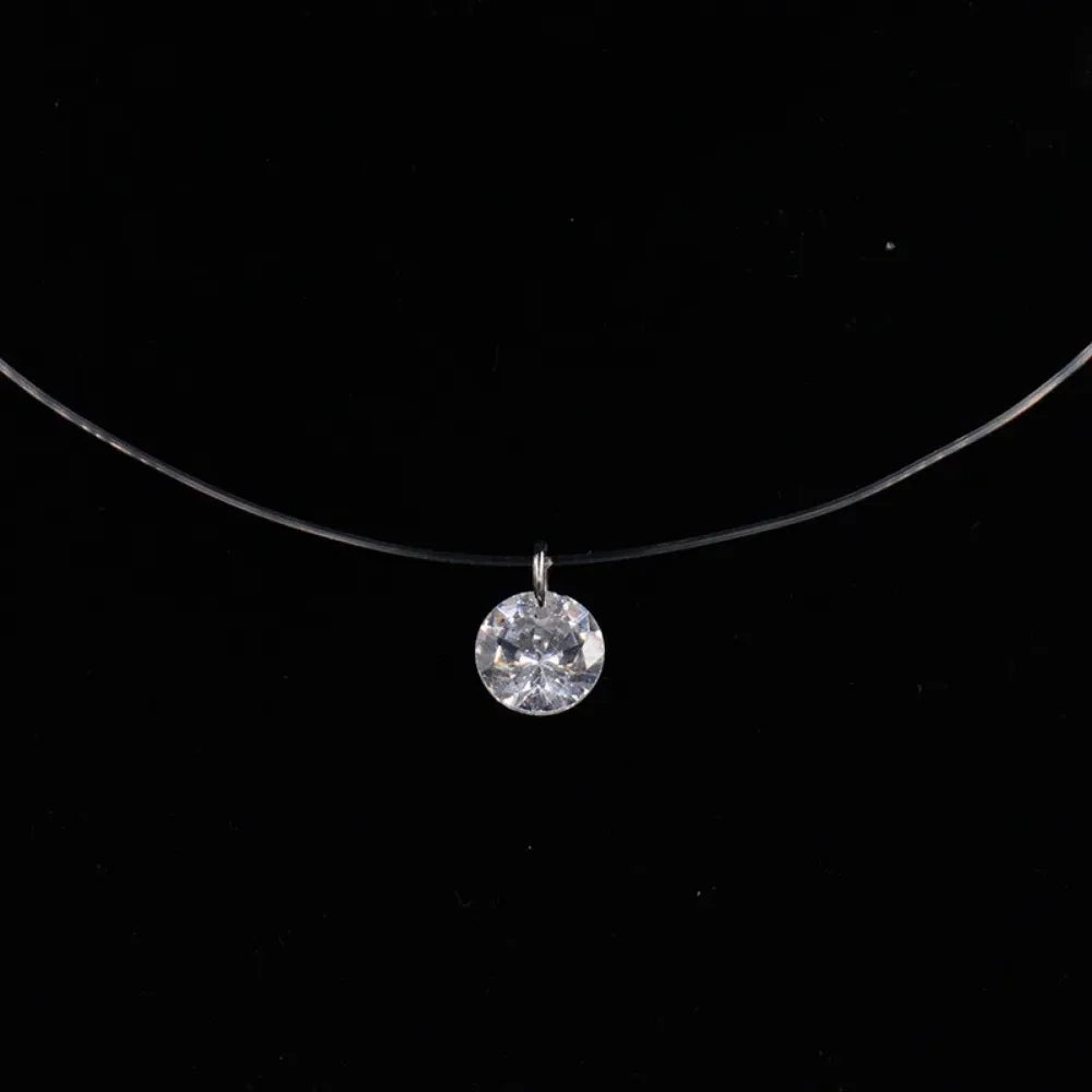 Rhinestone choker necklace