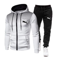 Hooded zip-up jacket + sweatpants