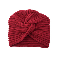 Knitted turban hat