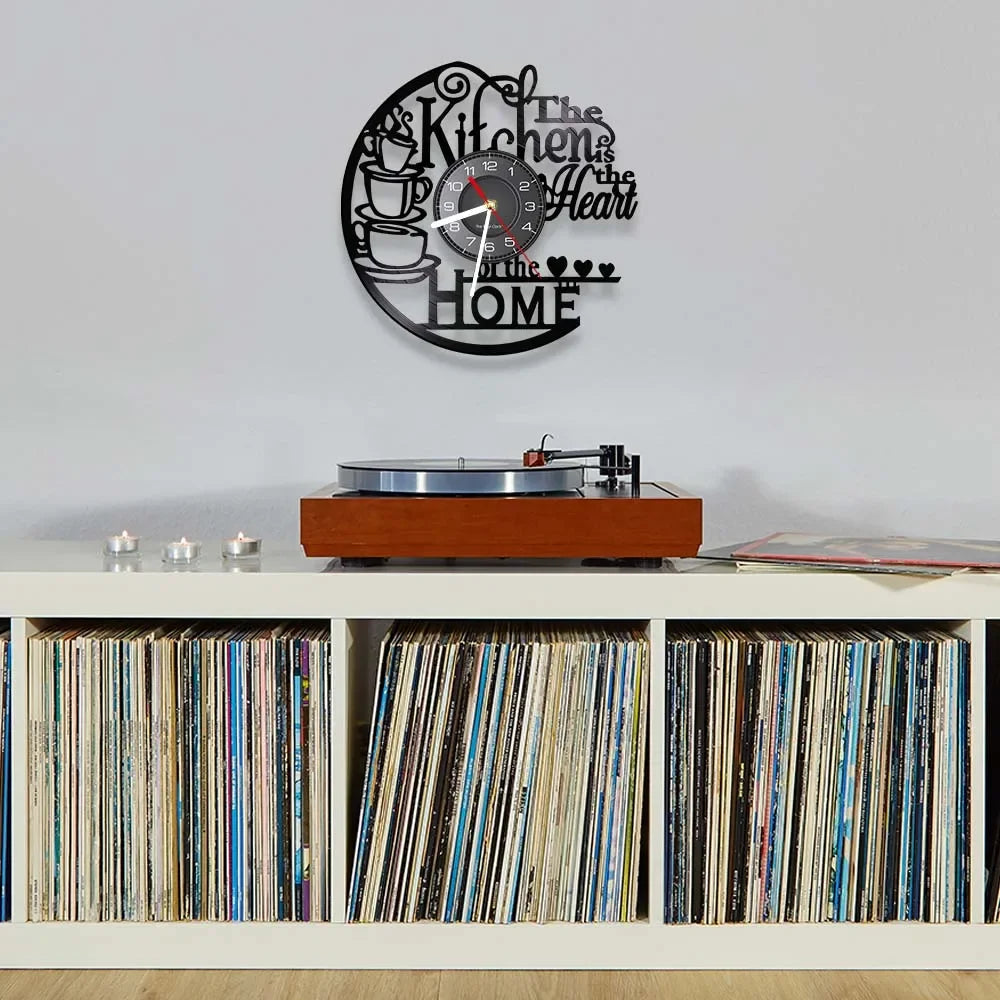 Modern Vinyl Wall Clock Decor