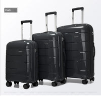 Set of 3 rolling travel suitcases