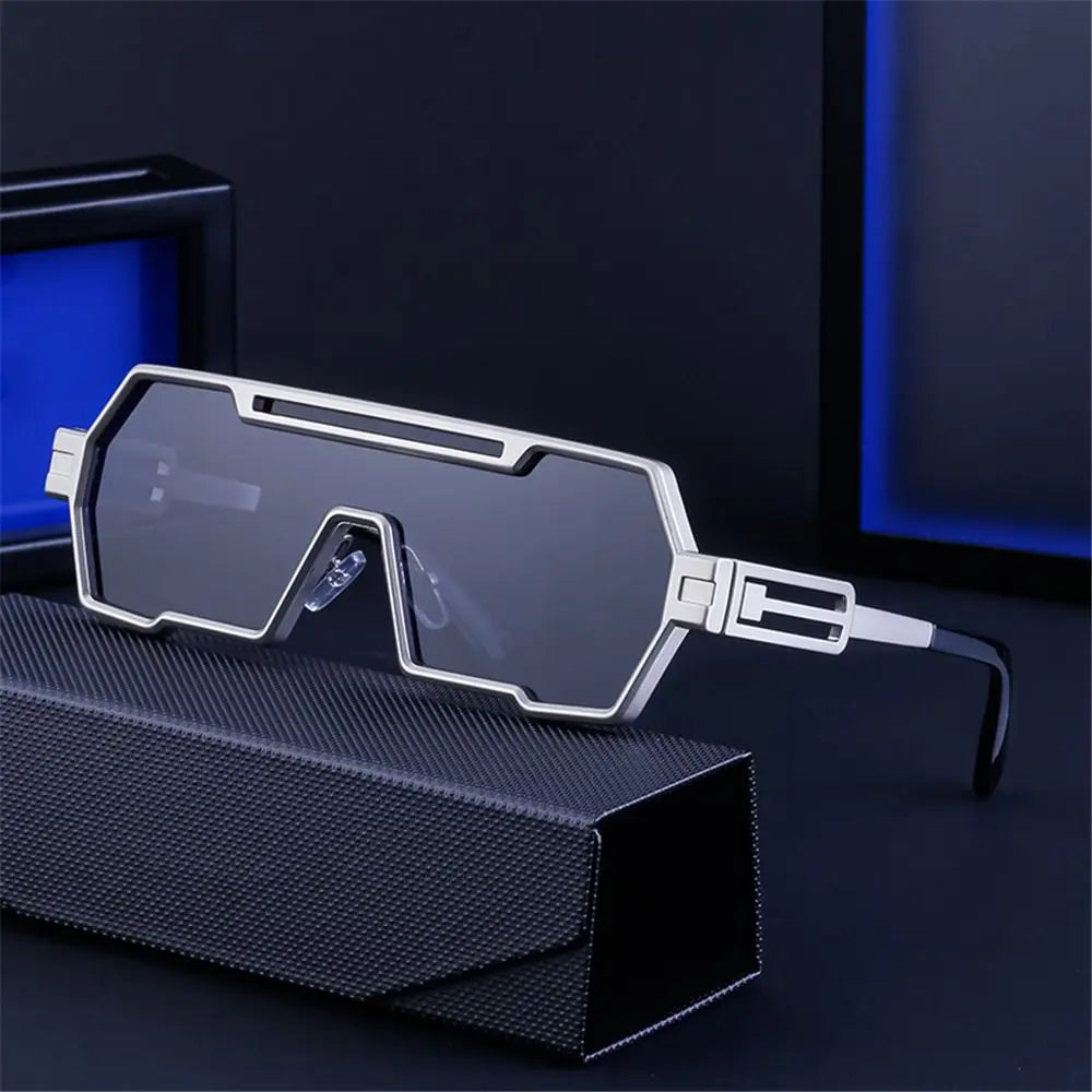 Irregular Square Metal Sunglasses