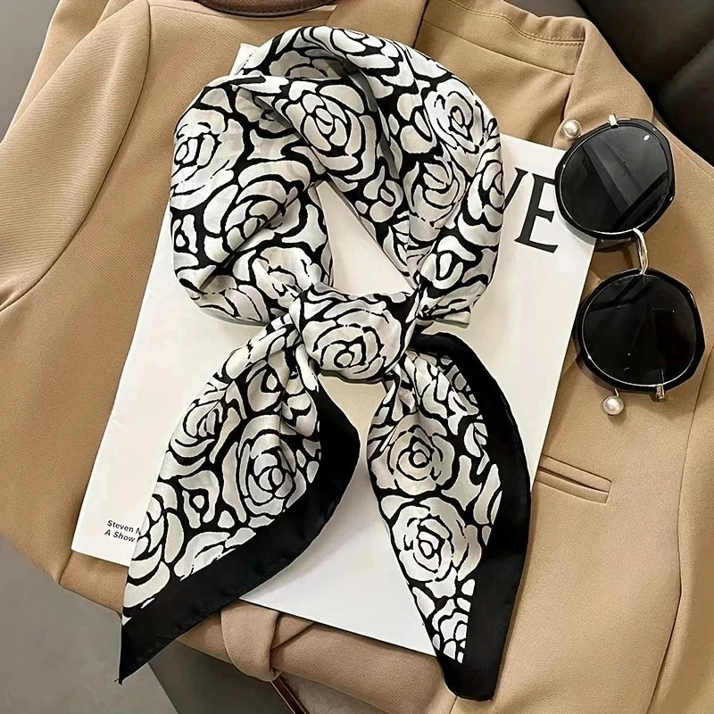 Luxury Brand Fashion Silk Square Scarf 70cm