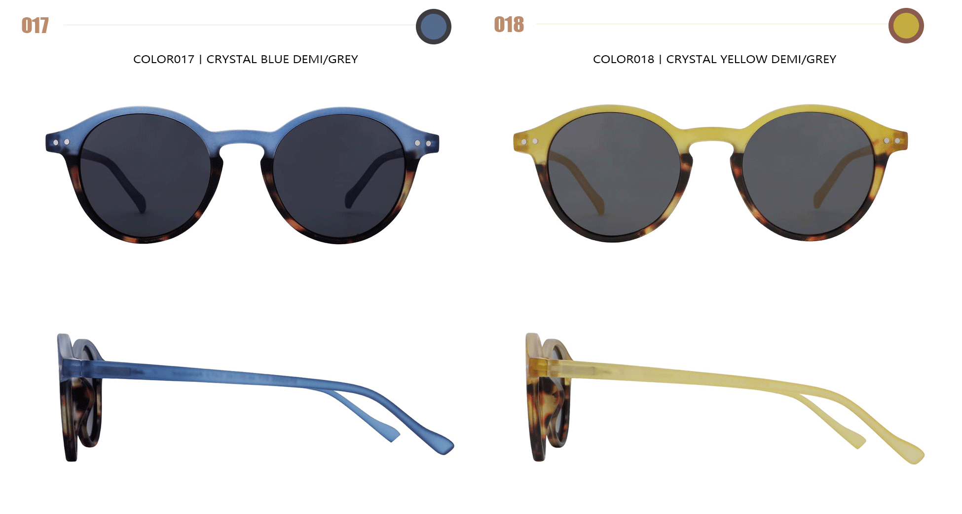 ZENOTTIC (size S) round sunglasses UV400 protection glasses Shades
