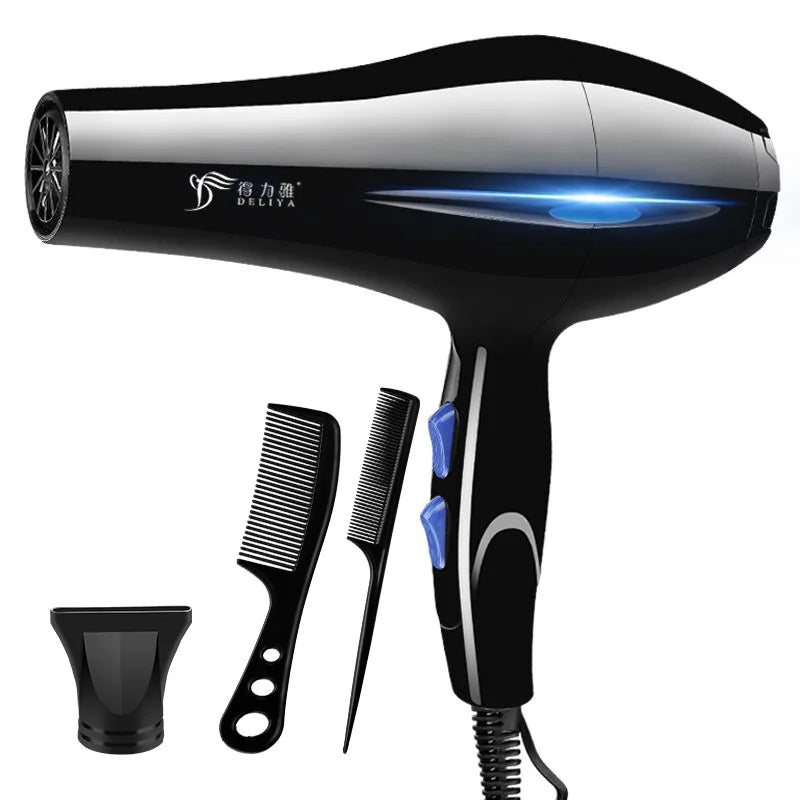 Hair Dryer 2200W Professional Powerful Hair Dryer Fast Heating Hot And Cold Adjustment Ionic Air Blow Dryer with Air Collecting