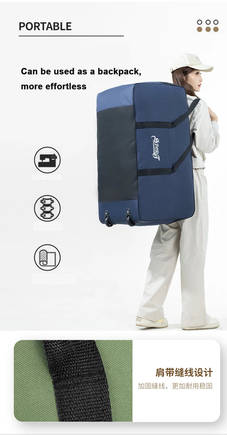 Unisex wheeled travel bag