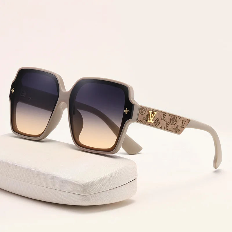 trendy square frame sunglasses