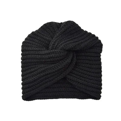 Knitted turban hat